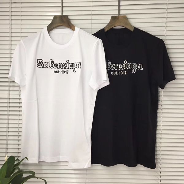 

19ss Итальянский Модный Бренд Paris Дизайнер Мужские Футболки Классические Высокого