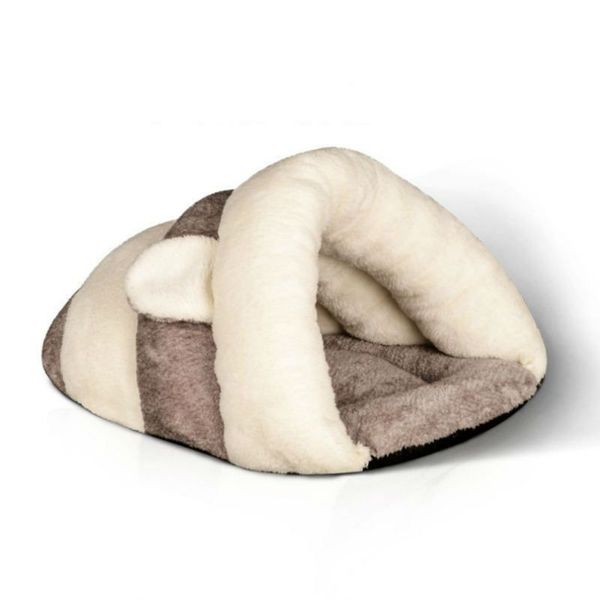 

new winter warm triangle cat litter ultra soft pet kennel universal small dog mat windproof pad thick sleeping bag yurt nest