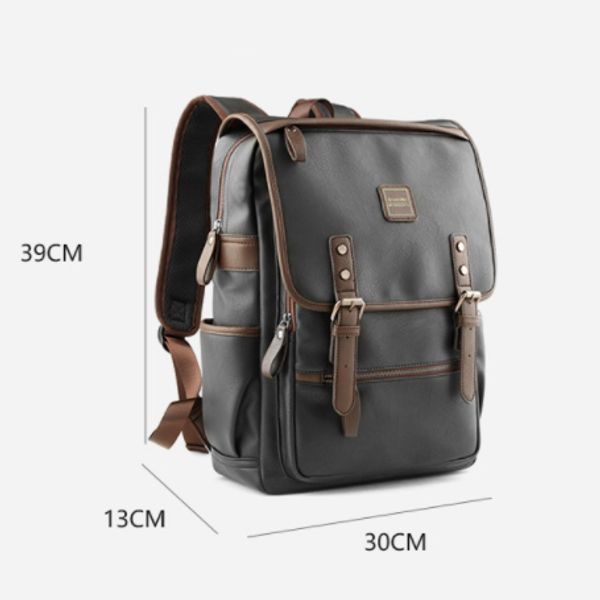 

backpacks pu leather shoulder school bags for teenagers girls lapbag waterproof travel backpack 39*30*13cm11
