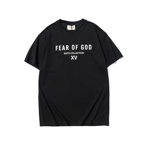 

fog мужские футболки страх god шестой коллекция европа америка high street fashion casual футболка негабаритной футболка женского качество х, White;black