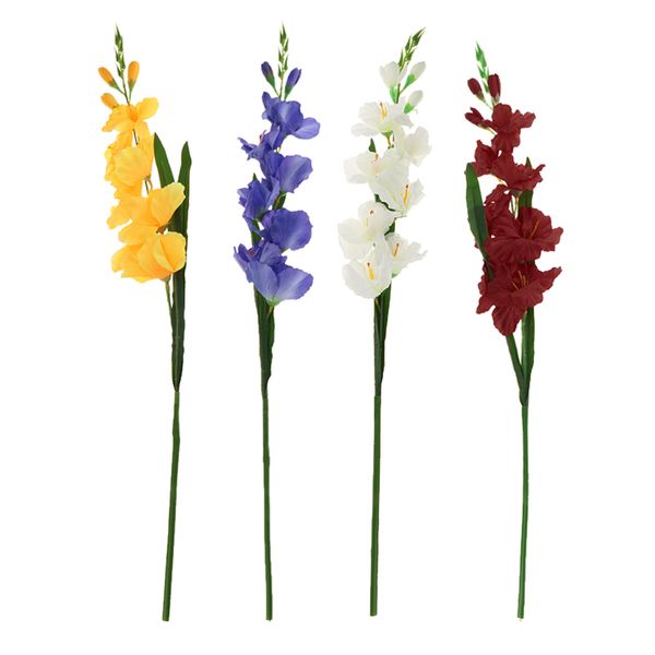 

4 pack artificial simulation gladiolus flower stem wedding home decor