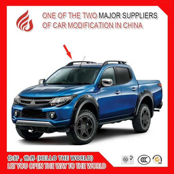 

high quanlity aluminium alloy screw install side rail bar roof rack for l200 2015 2016 2017 2018