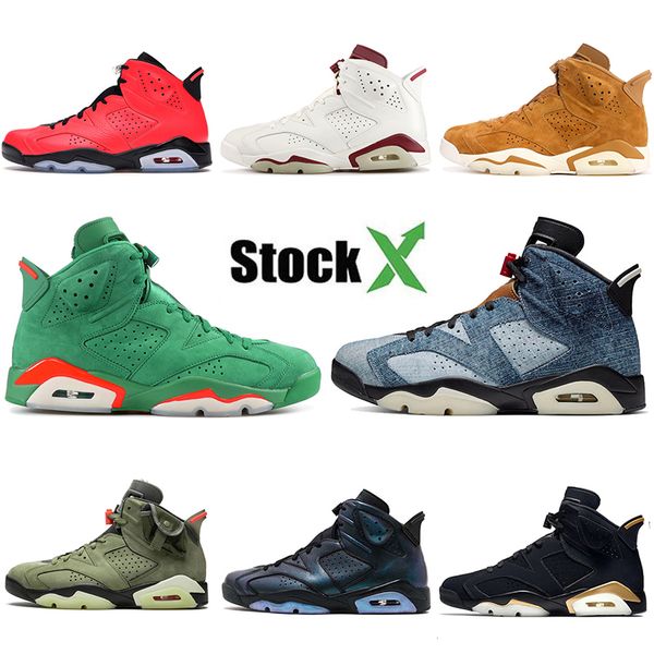 

2020 новая молодежь мальчики gatorade омывается джинсовый мужчины высокого качества дизайнера баскетбол обувь 6 travis scotts размышления ch