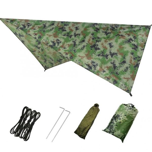 

multifunction sun shade sail canopy hammock tent shelter for outdoor garden camouflage camping shade cloth large