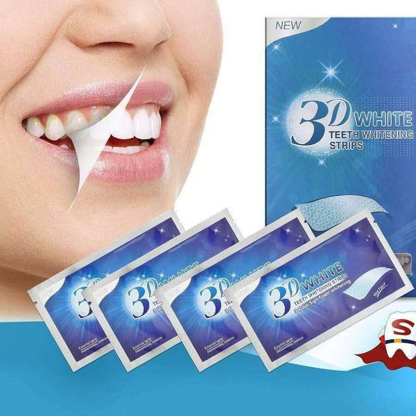 

14 pouches of 3d tooth whitening professional tooth whitening gel set oral health care for removing tooth stains whitening stickers