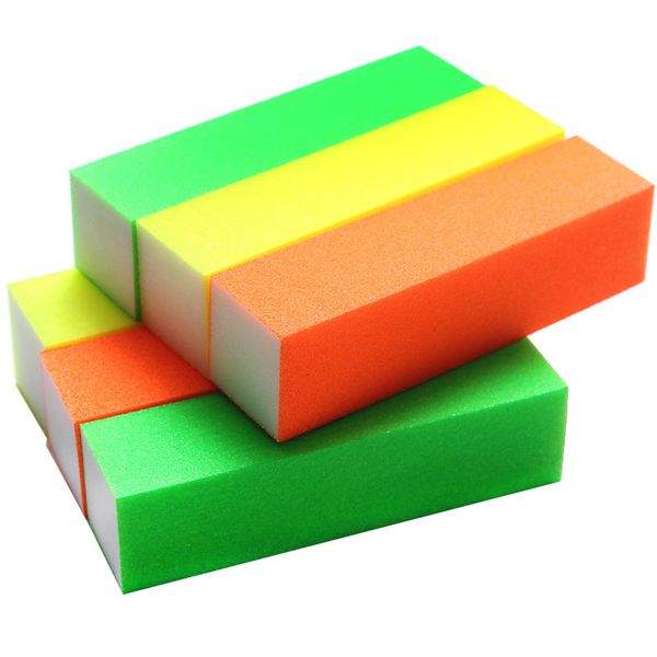 

nail art buffers sanding grinding polishing block file manicure nail art tool polish pedicurenail buffers 4 colours