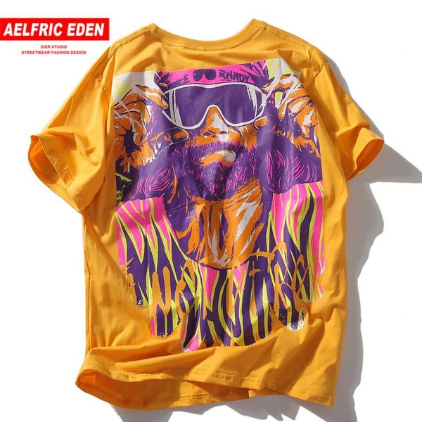 

aelfric eden hip hop cool hipster rapper printed men tshirt 2020 harajuku oversize streetwear casual tees t shirt, White;black
