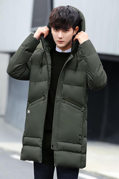 

winter cotton-padded clothes men's jacket korean-style waist hugging thick cotton-padded jacket casual men's wear teenager, Black