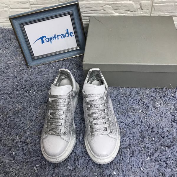 

Кожаная повседневная обувь Мужчины Женщины Низкие кеды Классические плоские туф