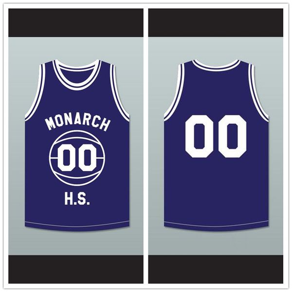 

custom made duane martin kyle lee watson 00 panthers high school blue basketball jerseys above the rim man youth s-5xl any name number, Black;red