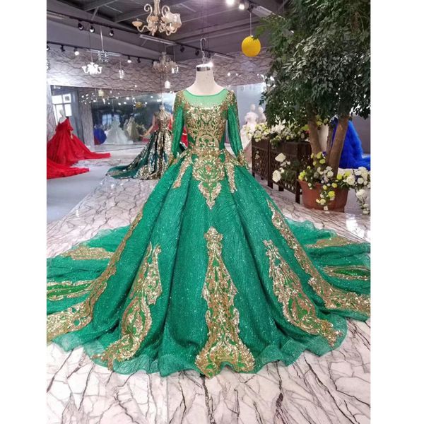 

bgw 22727ht зеленый мусульманский вечернее платье с золотой шнурок o шеи длинным рукавом длинные платья партии дамы случай дамы вечер, White;black
