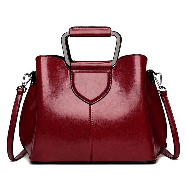 

fashion women leather handbag messenger shoulder bag lady crossbody bags tote bags for women 2019 red