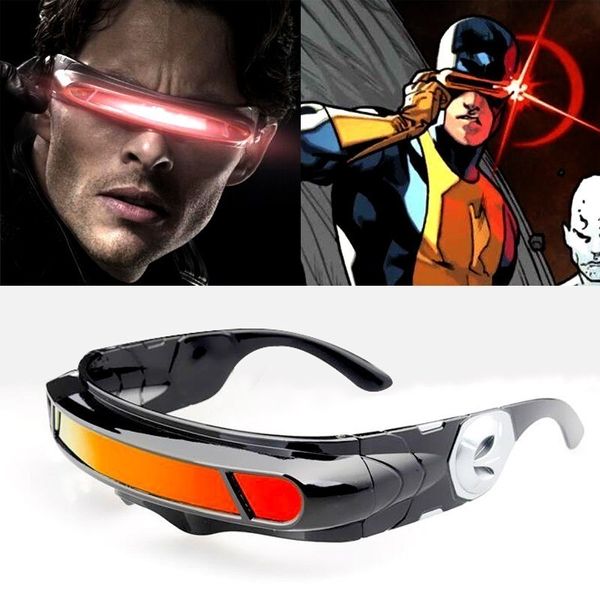 

tr90 x-men polarized sunglasses men women brand designer special memory materials laser cyclops travel shield sun glasses uv400, White;black