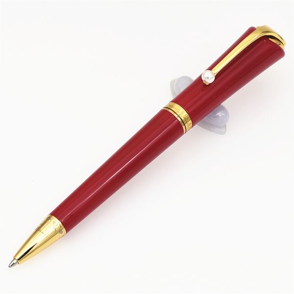 

new luxury ballpoint pen brand pen limited edition muses marilyn monroe signature classical designer pen with pearl clip gift pens, Blue;orange