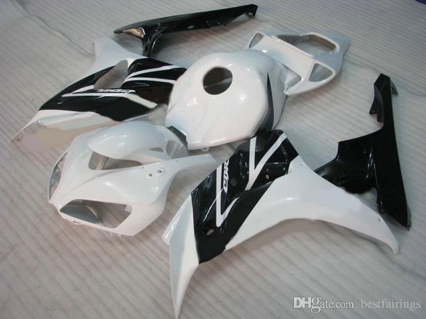 Vendita calda Carene per stampaggio ad iniezione per Honda CBR1000RR 2006 2007 kit carena bianco nero CBR 1000 RR 06 07 HZ15