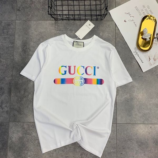 

19ss новый Париж Гучи подиум роскошные мужчины женщины дизайнер футболки любители