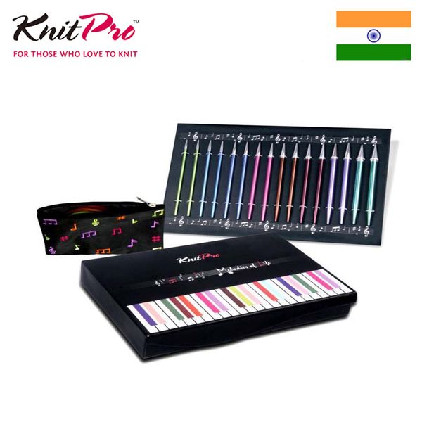 

knitpro zing "melodies of life" interchangeable knitting needle gift set, Black