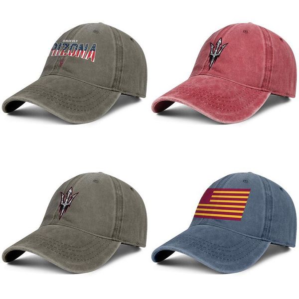 

arizona state вс дьяволы флаг проблемные коричневые мужские и женщины дальнобойщик джинсовой крышка прохладно приспособленные пользовательск, Blue;gray