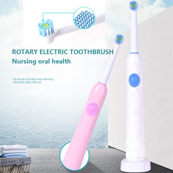 

intelligent ultrasonic rotary electric toothbrush fully automatic electric waterproof toothbrush toiletry 3pcs toothbrush head