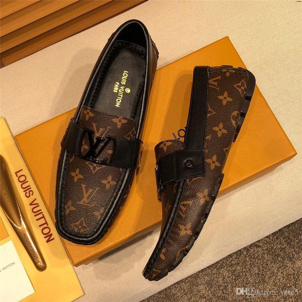 

20fw driving shoes men leather luxury mens shoes genuine leather shoes men comfortable loafers sepatu pria kulit asli tenis masculino madac, Black