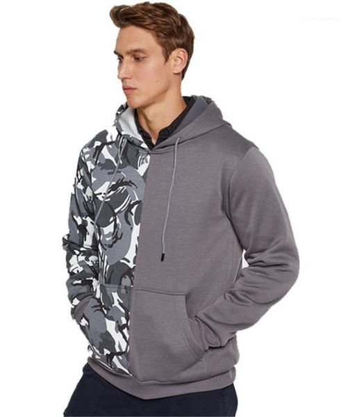 

мода сыпучие большой карман щитовые мужские толстовки casual мужчины одежда камуфляж печати щитовые мужские дизайнерские толстовки, Black