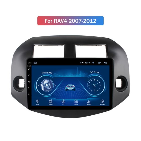 

9-дюймовый android 10 для toyota rav4 2007-2012 dvd-плеер автомобиля gps навигация радио поддержка камеры заднего вида swc