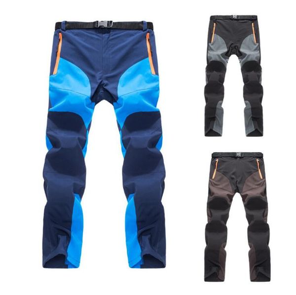 

2020 mens summer quick dry hiking pants men outdoor sports breathable trekking thin trousers spring mens fishing climbing pant, Black;green