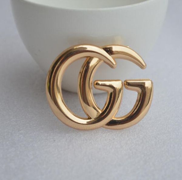 

Luxury de igner exqui ite double letter g brooch for women tatement brand fa hion brooche pin jewelry gift drop hipping