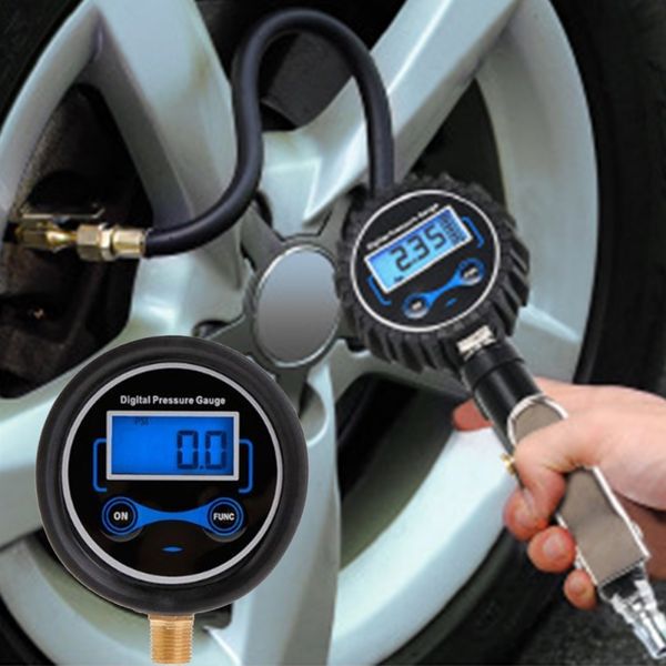 

auto tire pressure gauge for car motorcycle suv inflator pumps tire repair tools pressure gun type for air compressor durable