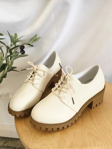 

japanese-style ins small leather shoes women's 2019 spring new style british style women's shoes students chunky-heel soft girl, Black