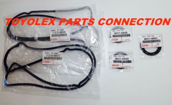 

valve cover gaskets w crank and cam seals oem 11213-46030/11214-46011/90311-40020/ 90311-46001 fits for lexus gs300 sc300 is300 toyota supra