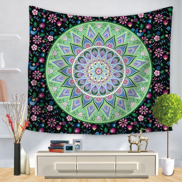 

tapestries fashion mandala tapestry wall hanging bohemian beach mat polyester blanket yoga home bedroom art carpet towel