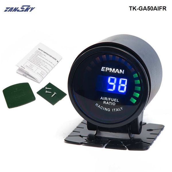 

tansky - epman racing 52 mm smoked led digital air fuel ratio afr gauge for mustang gt v8 05-10 tk-ga50aifr