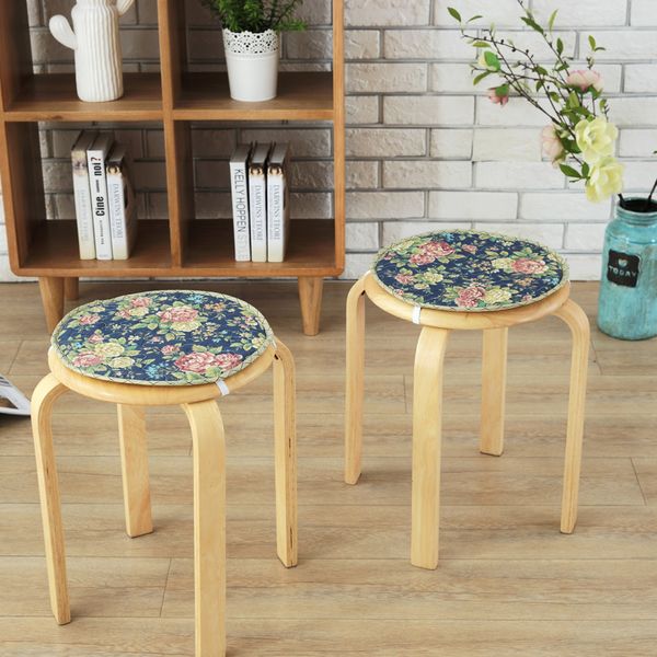 

cotton composite fabric stool cushion student thickening round pad round stool set kindergarten small cushion