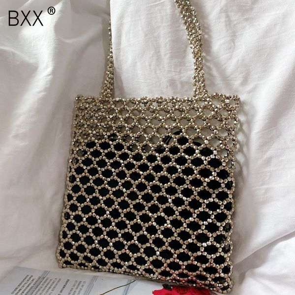 

bxx] handmade pearl weave bags for women 2020 diamond design crossbody shoulder bag female handbags lady party clutch hm118