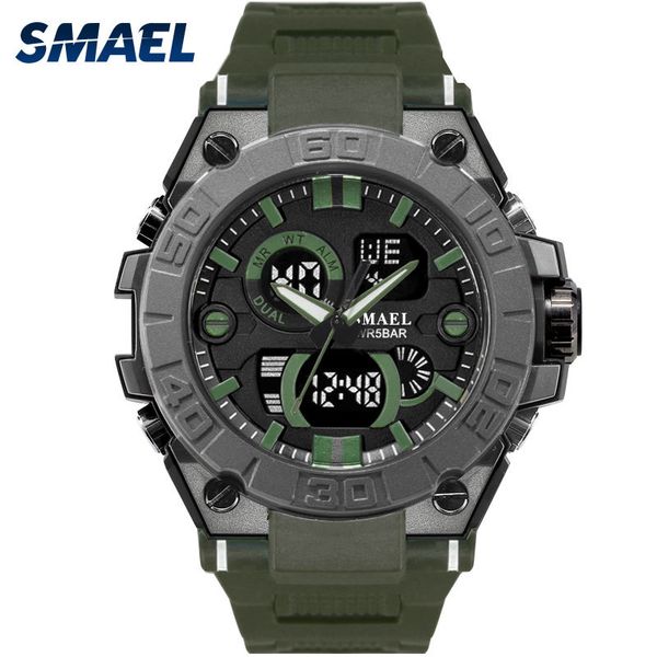 

new military watch sport 50m waterproof men watch digital quartz dual time wrist watch 8003 gifts male clock relogio masculino