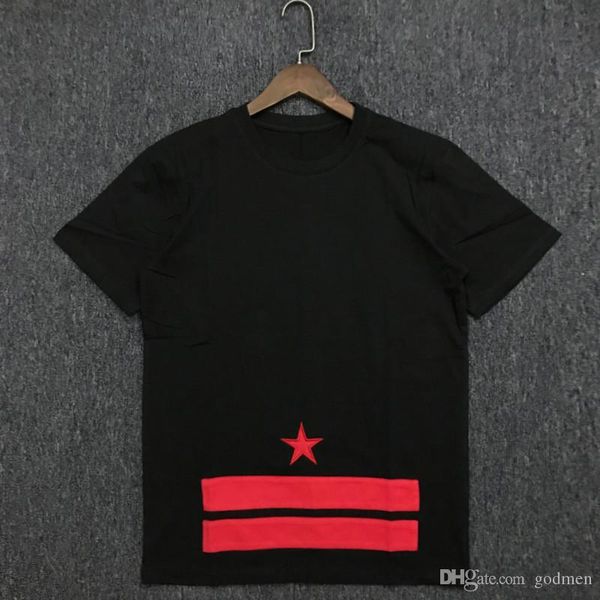 

мода новые casual mens конструктора t shirt пары мягкий хлопок короткие рукава мужчины женщины вышивка тис размер s-2xl, White;black