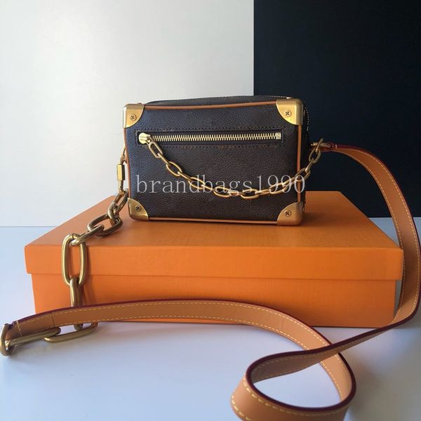 

chain bag women totes canvas genuine leather lady box bag phone purse fashion bags new shoulder bag handbag wholesale 68906