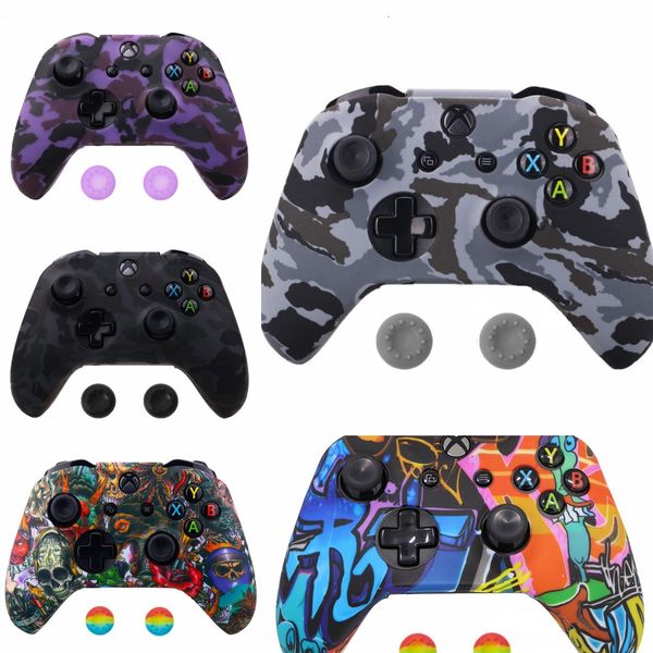 

keafu bloody hand x shell front housing faceplate case replacement part for xbox one patterned & one s controller (model 1708