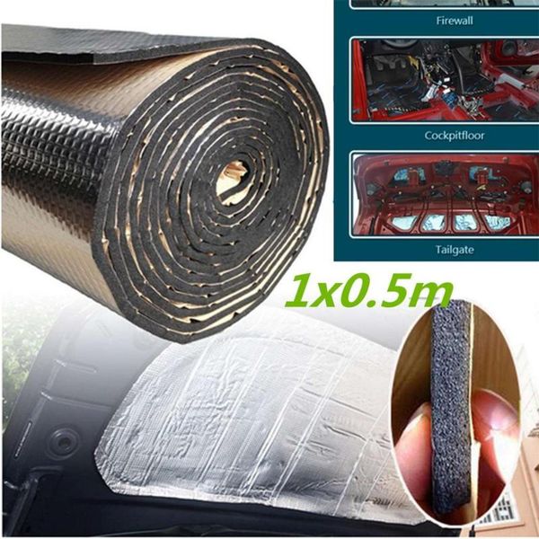 

car heat shield insulation sound deadener mat aluminum foil car sound deadener noise insulation acoustic dampening foam