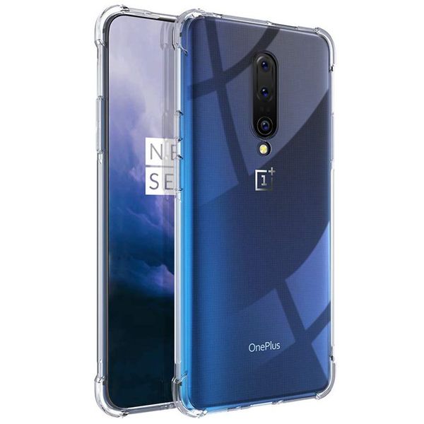 

for oneplus 6 7 pro back cover 1+ transparent tpu anti-fall mobile phone case for oneplus 6t 7t pro wholesale