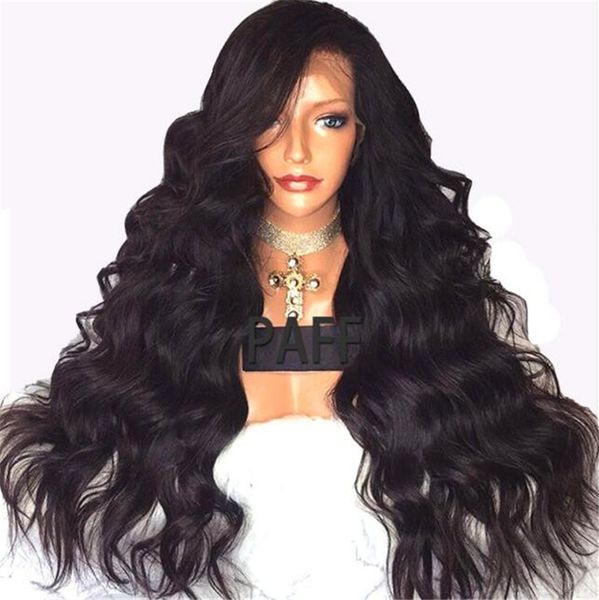 Long Wavy Lace Front Human Hair Wigs Virgin Hair Full Lace Wig