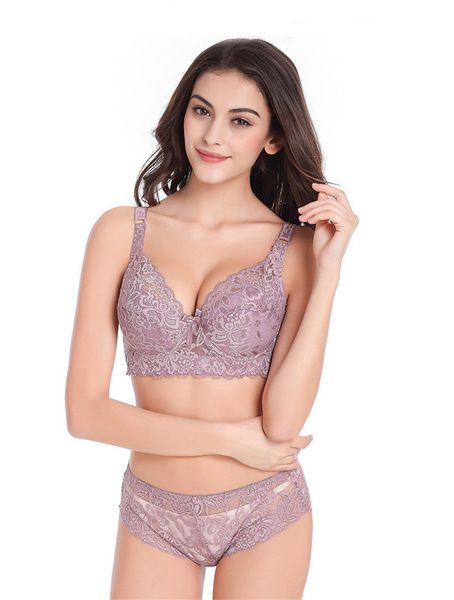 

women push up bra floral lace bra underwire intimates plus size d, Black;white