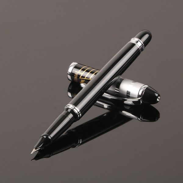 

High quality elegant business fountain pen classic thick body 0.38mm nib metal pen writing, Multicolor