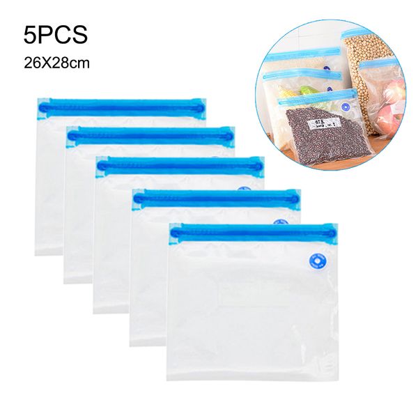 

5 pcs kitchen sealing machine packages bags for vacuum packaging seal bags saving vacuum bag storage
