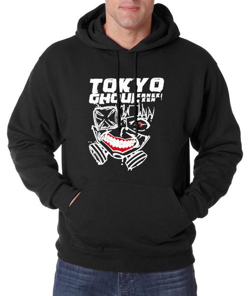 

аниме токио вурдалак kaneki кен моды для мужчин толстовки 2016 года новый осенний мужской толстовки флис толстовка harajuku мужской спортивн, Black