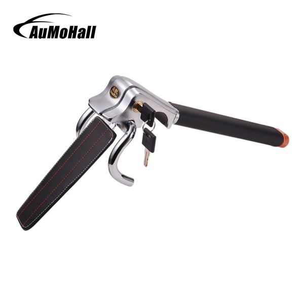 

aumohall foldable anti theft car steering wheel lock with 2 keys
