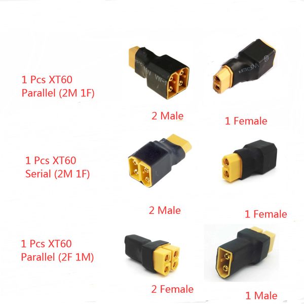 

fuse model deans t plug ec3 ec5 xt60 xt90 parallel serial adapter lipo battery converter connector plug diy rc model accessories 1pcs