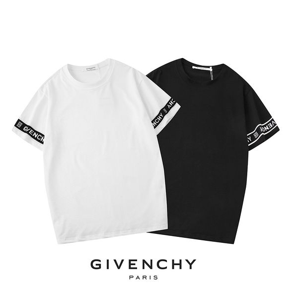 

роскошный бестселлер бренд дизайнер футболка хип-хоп мужская и женская одежда повседневная футболка письмо печати футболка 10093, White