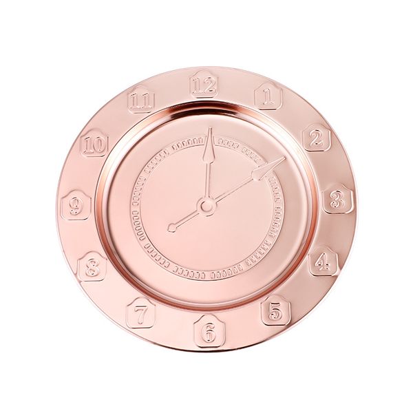 

30см часов тарелка из нержавеющей стали дом кухни tray креативного количество столового rose gold посуда 10 73hf uu